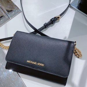 MK Jet Set Travel MD Phone Case Crossbody Bag